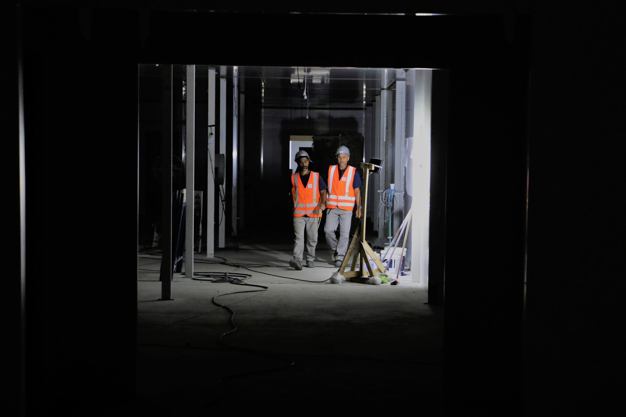 Construção em andamento do Centro Hospitalar Covid-19 da Fiocruz. Rio de Janeiro (RJ), 15 abr. 2020. Foto: Peter Ilicciev. Acervo CCS/Fiocruz.