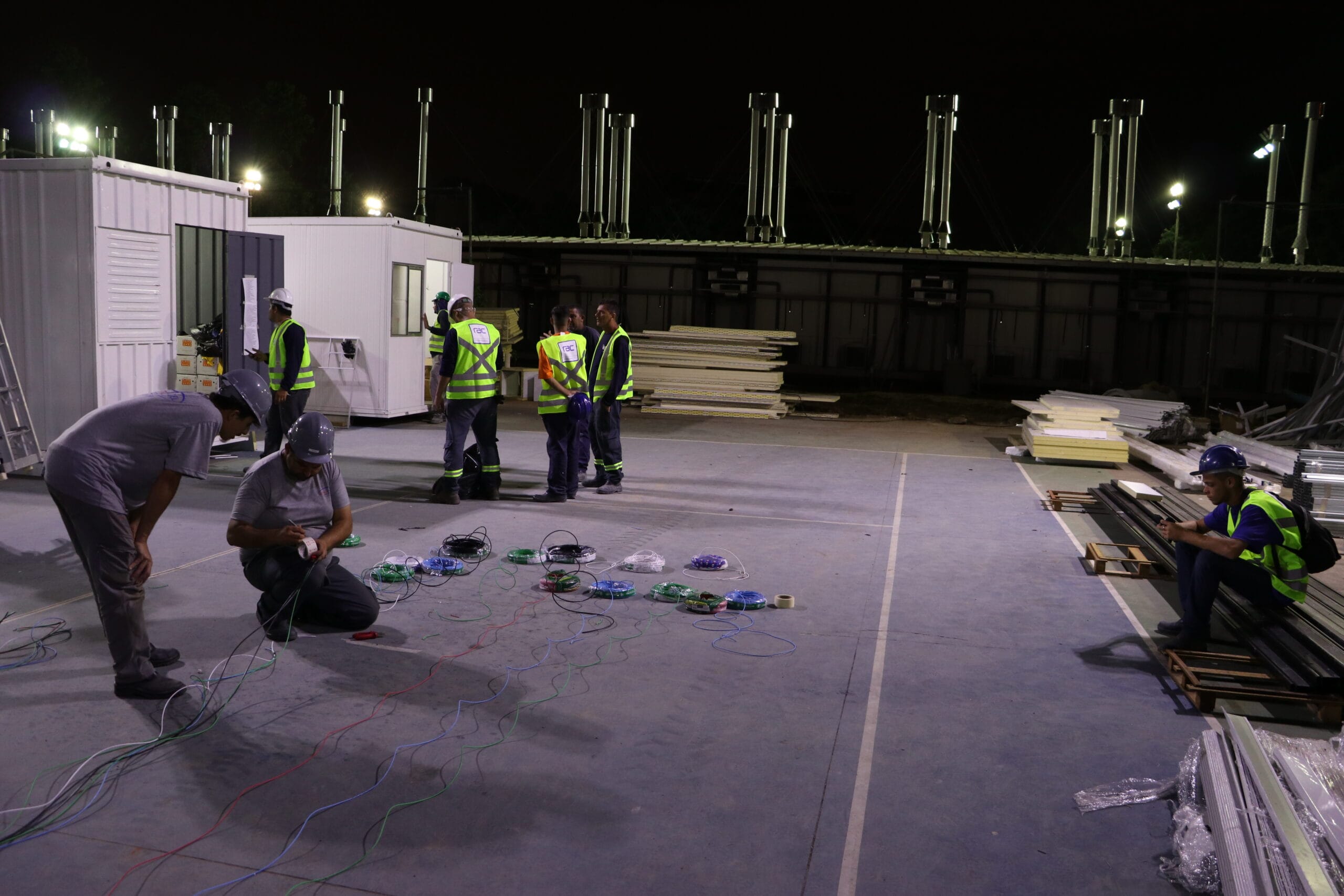 Construção em andamento do Centro Hospitalar Covid-19 da Fiocruz. Rio de Janeiro (RJ), 15 abr. 2020. Foto: Peter Ilicciev. Acervo CCS/Fiocruz.