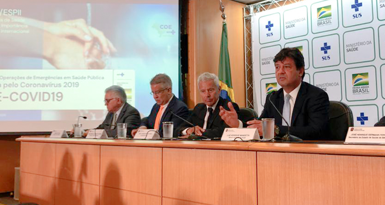 Brasil confirma o primeiro caso de covid-1